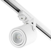 GU10 Mattweiße Schienenstrahlerlampe für einphasige Schienen