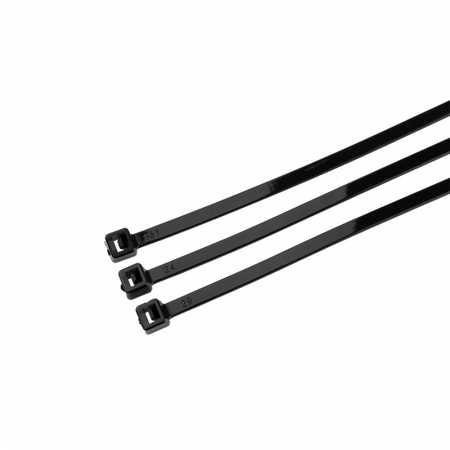 Kabelbinder 3,6x400 mm Schwarz UV TRACKS Zipper Ties OK-36400B .MORE 100 Stk.