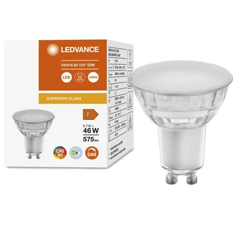 GU10 LED Leuchtmittel 6,7W = 48W 575lm 4000K Neutral 120° CRI90 Dimmbares Glas LEDVANCE Superior