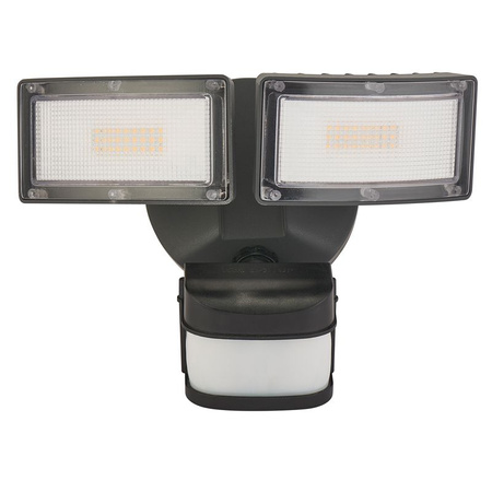 Außengarten-Fassadenleuchte WALL LED Duo 6556-PIR 36W 3000lm 4000K Neutral Su-Ma + Bewegungs- und Dämmerungssensor