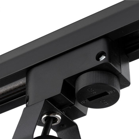 Beleuchtung Stromschienenset 1m + 2x LED Stromschienenstrahler GU10 Lampe Schwarz und Gold