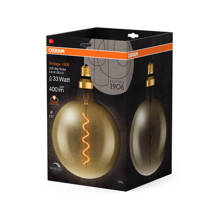 Dekorative Leuchtmittel E27 G200 4,8W = 33W 400lm 2200K Warm 320° Filament dimmbar OSRAM Vintage 1906