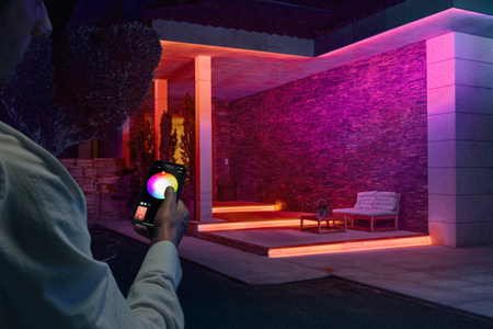 LED-Streifen 5m 30W 3000lm IP67 Weiß und Farbe Ambiance RGB + TW Weiß Smart SMART Zigbee Bluetooth Flux Strip Outdoor Philips HUE