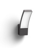 Garten LED-Wandleuchte SPLAY 3.8W 2700K warm IP44 Anthrazit PHILIPS