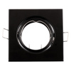 Einbaustrahler GU10, MR16 Einbauspot HALOGEN Quadrat beweglich Schwarz Blech PICTOR LUMILED