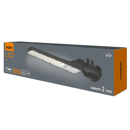 LED-Straßenlampe 100W 10000lm 5000K Neutral 130° 0,5A Schwarz VIDEX
