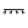 Reflektor-Deckenleuchte 4x E14 LED Black Sleet Philips