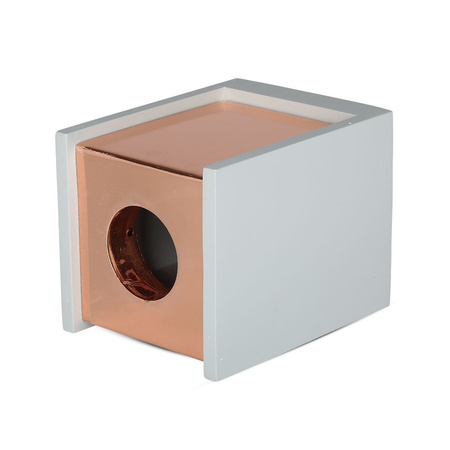 Spot-Deckenleuchte GU10 quadratisch Grau/Roségold VT-860 V-TAC – 5 Jahre Garantie