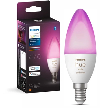 LED Kerze E14 B39 5.3W CCT RGB PHILIPS HUE Weiß & COLOR Ambiente Bluetooth Zigbee Glühbirne