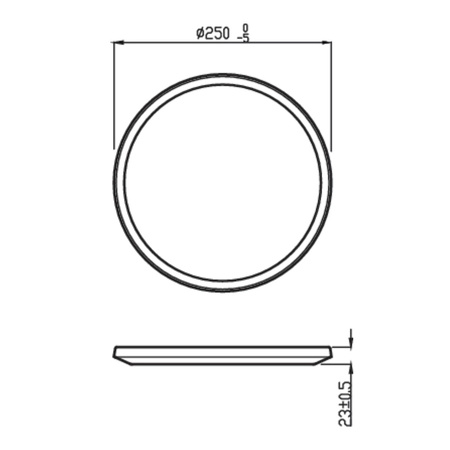 Garten LED Deckenleuchten für den Außenbereich SUPERSLIM CL550 15W 2700K IP44 Decke rund weiß PHILIPS
