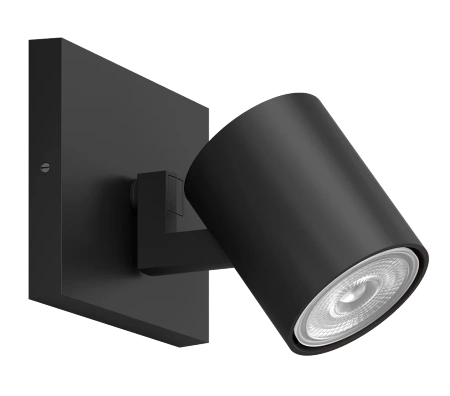 LED RUNNER GU10 Reflektor-Deckenleuchte Schwarz PHILIPS