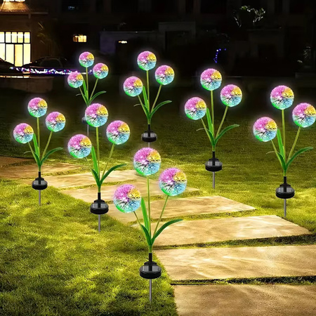 Solar Gartenlampe LED PILUS RGB Gesteuert Dekorative Blume Knoblauch LUMILED