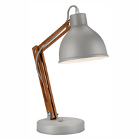 MARCELLO E27 Braun Silber Loft Tischlampe LN-1.96 Lamkur