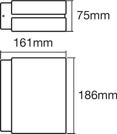 Außenfassaden-Wandleuchte Grau 12,5W 3000K Warm IP44 ENDURA STYLE Ellipse LEDVANCE