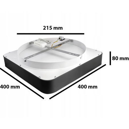 PLAFON LED Kronleuchter Deckenleuchte GALAXIS ARIES 54W 3000K-6500K schwarz + Fernbedienung