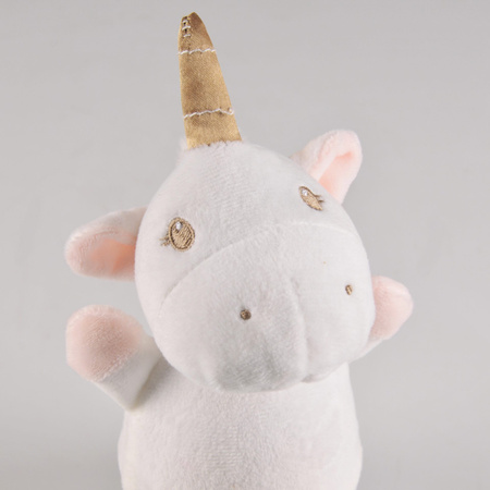 Dekorative LED-Batterieleuchte Weiß Rosa Einhorn Sanico Goldlux