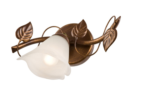 Wandleuchte BLUSH E14 Weiß Braun Klassisch KM-1.13 Lamkur