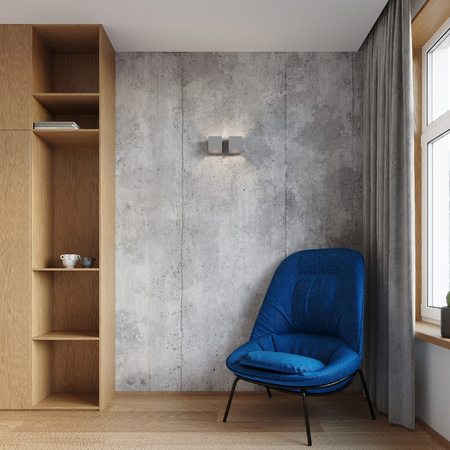 LED QUAD Wandleuchte 2xG9Wandleuchte Top Down Grau SOLLUX