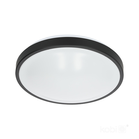 Plafond LED-Deckenleuchte ROMERO 2x E27 Schwarz KOBI