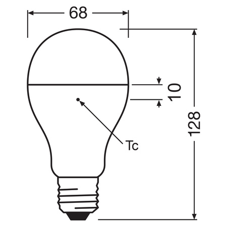 E27 A68 LED Lampen 19W = 150W 2452lm 3000K Warm 200° OSRAM VALUE