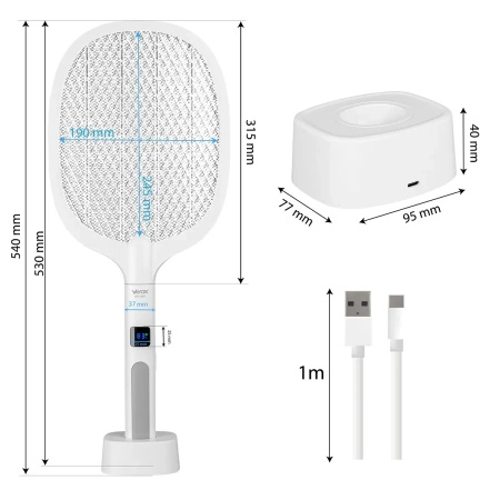Insektizide Lampe Elektrische UV-Falle Palette 2in1 für Fliegen Mücken Insekten VAYOX