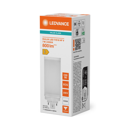 LED Lampen DULUX GX24q-2 7W = 18W 800lm 4000K Neutralweiß LEDVANCE