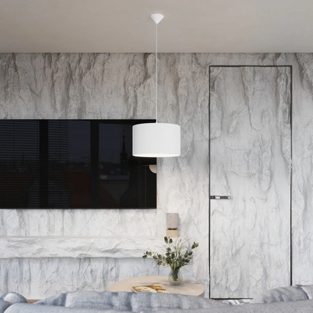 NOVA 30 E27 Weiß Minimalistische Pendelleuchte SOLLUX