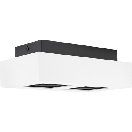 Anbauleuchte HALOGEN Beweglich 2x GU10 Rechteckig Weiß 85mm NEMO