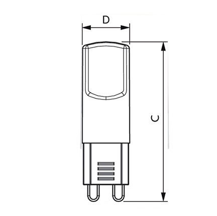 G9 LED Leuchtmittel 2W = 25W 220lm 2700K Warmweiß 300° PHILIPS