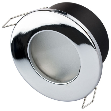 HALOGEN hermetisches Badleuchten-Set AQUS chrom IP44 + LED GU10 6W 6500K Lumiled