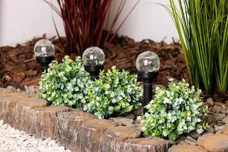 LED Solar Gartenlampe Drive 5500-6000K IP44 33cm Dämmerungssensor