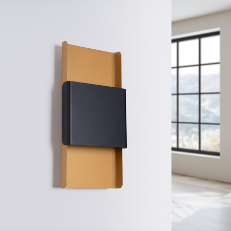 Wandleuchte DURLIN 2xG9 Gold Schwarz Modern SOLLUX