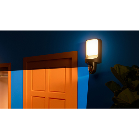 LED-Wandleuchte für draußen mit Kamera 37,5cm RGB SMART WiFi WiZ