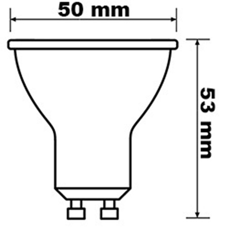 GU10 LED Leuchtmittel 4,5W = 35W 350lm 2700K Warm 120° BELLALUX