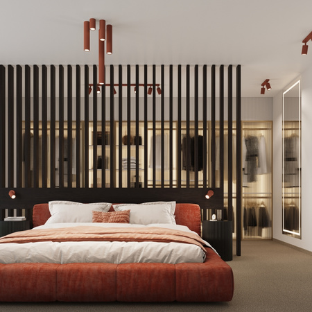 Plafond Deckenleuchte Tuba Spot 3x GU10 Ocker Rot Carbon Deep Space SL.1639 Sollux