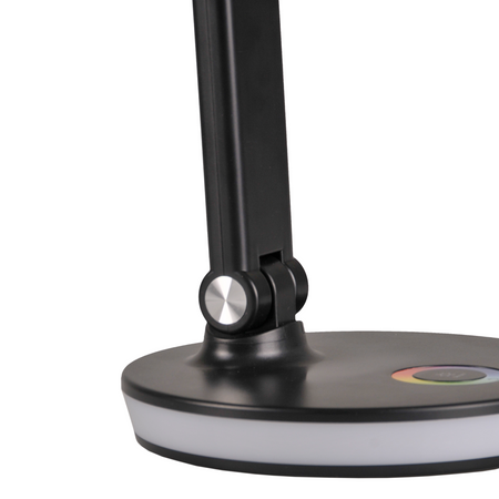 LED Tischlampe 7W 450lm 4000K Neutral RGB 120° Schwarz Dimmbar Neptun Sanico Goldlux