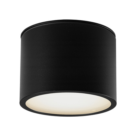 GRANDI LED Aufbau-Halogen-Deckenleuchte GX53 IP54 Rundrohr schwarz