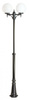 Outdoor-Gartenlampenmast LATERNE E27 Balls Classic OGMWN 2 300 190-290cm schwarz Su-Ma