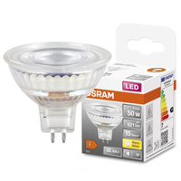 LED Leuchtmittel GU5,3 MR16 8W = 50W 621lm 2700K Warm 36° 12V OSRAM STAR