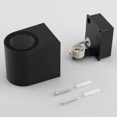 Wandleuchte Außen GU10, Garten-Wandleuchte Schwarz ALLIUM LUMILED