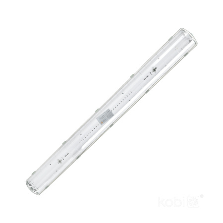 Hermetische LED-Leuchte G13 IP65 Grau Hermic Kobi