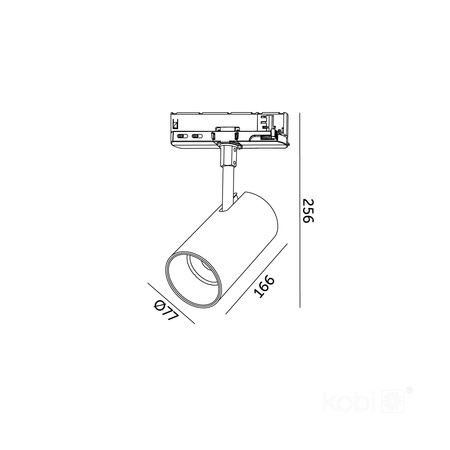 LED-Schienenstrahler 35W 3150lm CCT 36° Schwarz CRI90 Nextrack Core Kobi