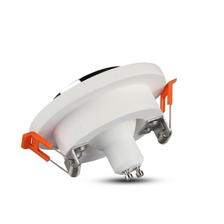 Deckeneinbauleuchte GU10 mit Öse rund Weiß/Chrom VT-862 V-TAC – 5 Jahre Garantie