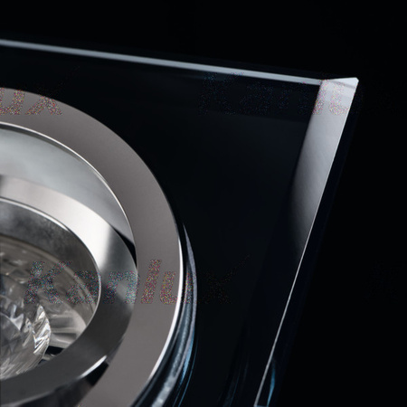 Quadratische Halogen-Deckenleuchte Bewegliches Glas MORTA MR16 GU10 schwarz Kanlux