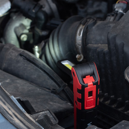 Wiederaufladbare Werkstatt-Taschenlampe Klappbarer Magnet COB + LED 140lm + 360lm VA0104 Vayox