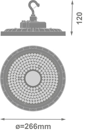 LED-Industrieleuchte 145W 26100lm Schwarz IP66 IK10 High Bay V Ledvance