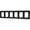 6-fach-Horizontalrahmen für die 6-fach-Asphora-Steckdose Anthrazit
