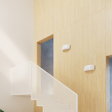 LED-Wandleuchte PONTIUS G9Wandleuchte halbrund weiß glänzend lackiert SOLLUX