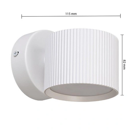 Spot Wandlampe Reflektor Wandlampe GX53 Weiß Orbin Masterled