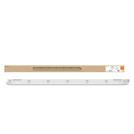 LED Flameproof Hermetische Leuchte 46W 5750lm 3000K Warm IP65 IK08 Grau Dampproof Ledvance